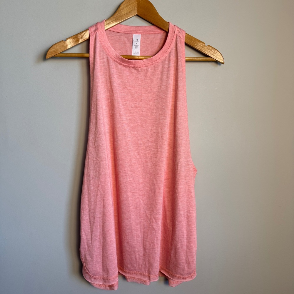 Icyzone Women's Pink Athletic Tank Top Racerback Workout Sleeveless‎ Gym Shirt M